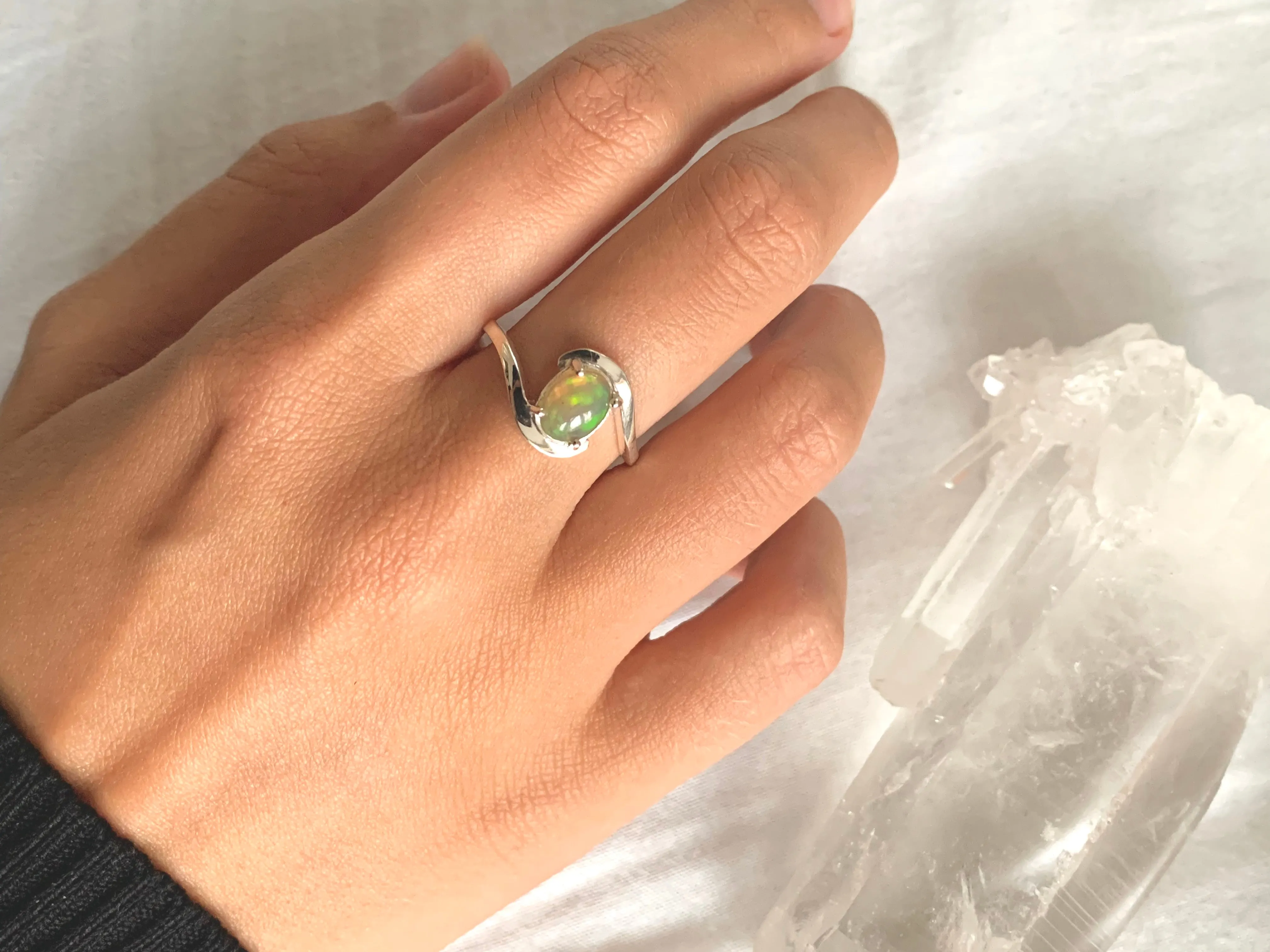 Ethiopian Opal Sanaa Ring