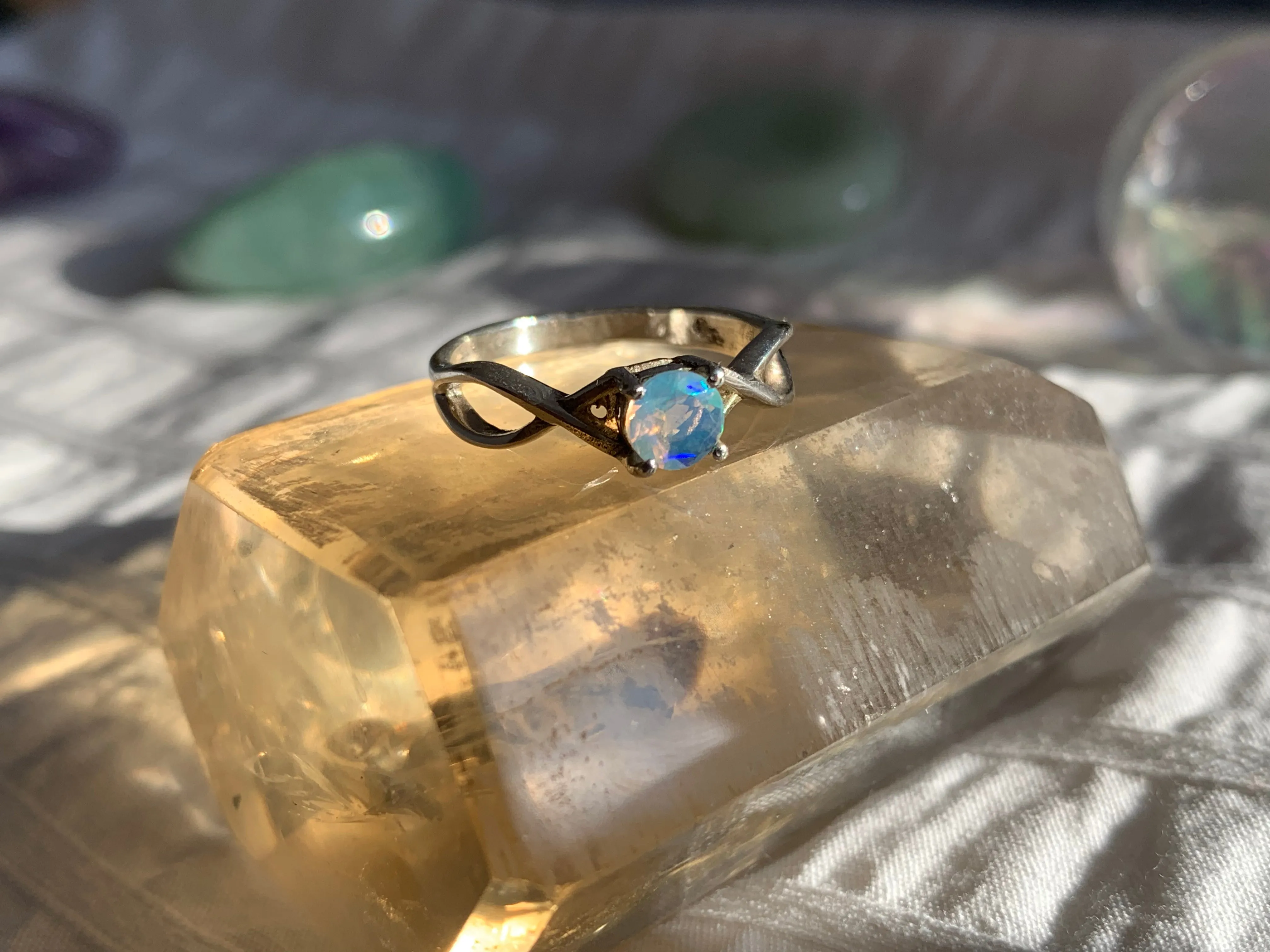 Ethiopian Welo Opal Epona Ring