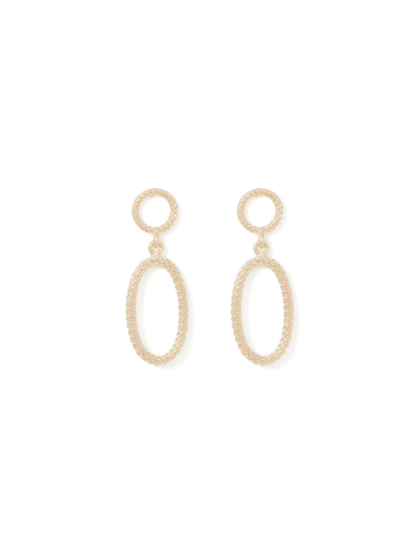 Felicity Fine Texture Drop Earrings