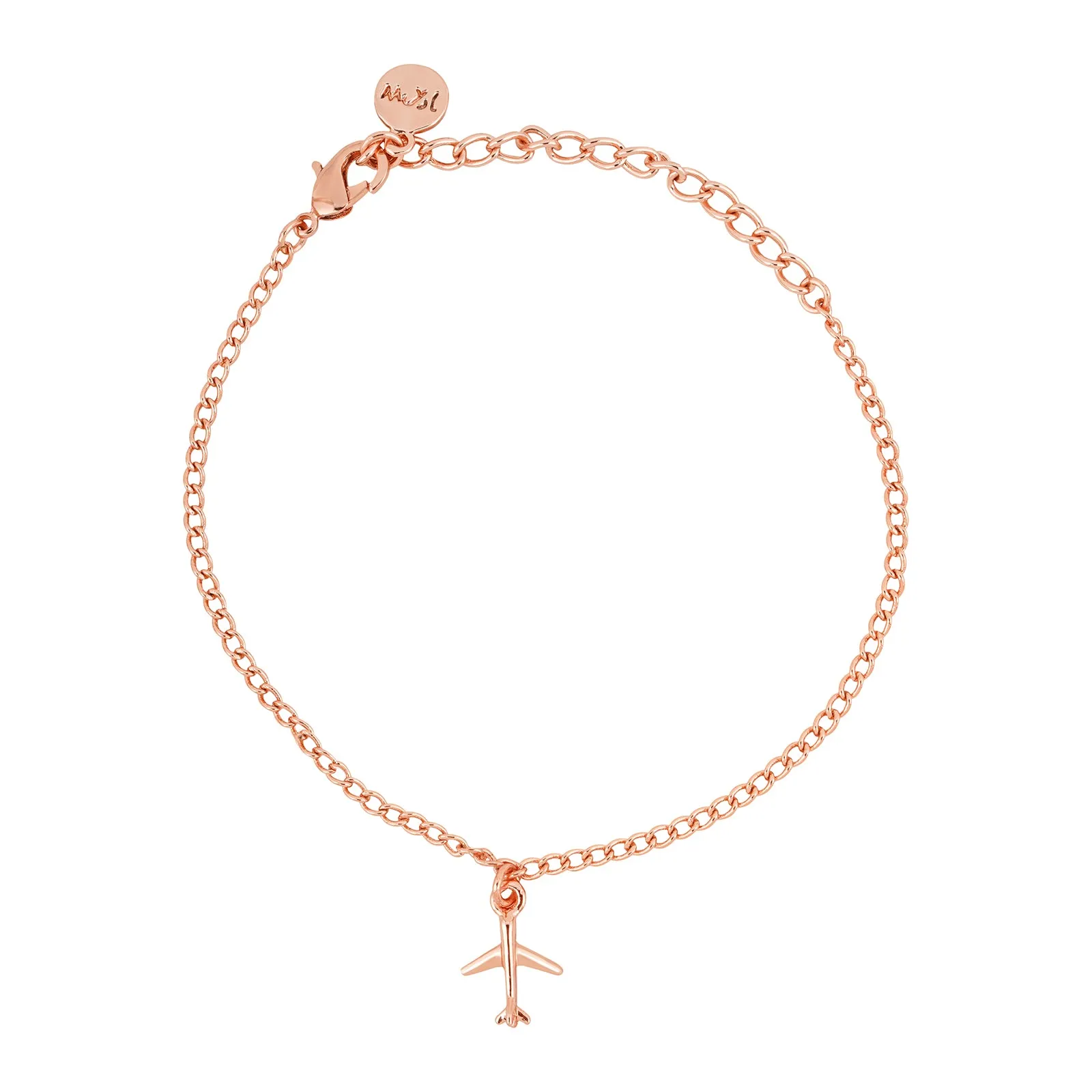 Fly High Rose Gold Bracelet Charm