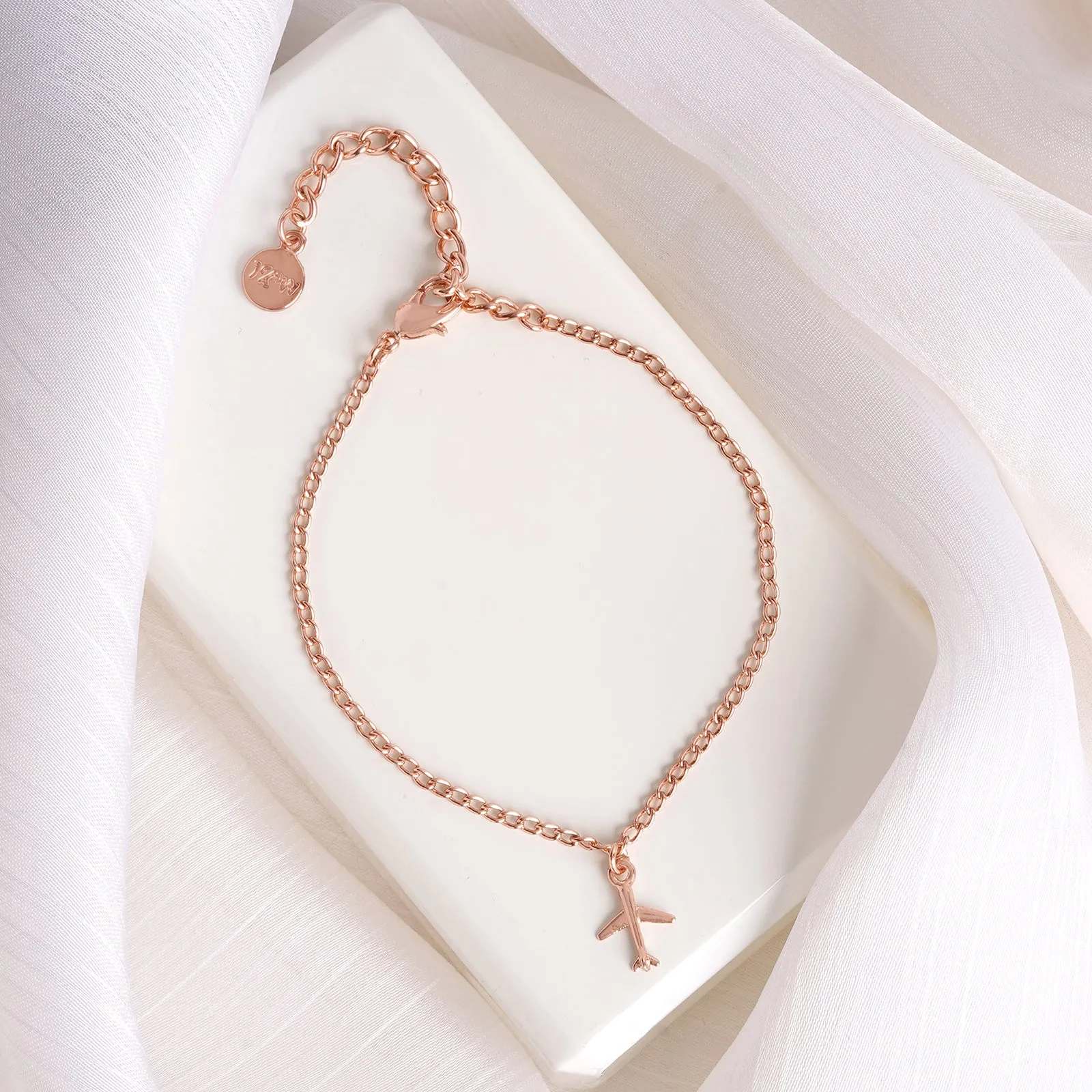 Fly High Rose Gold Bracelet Charm