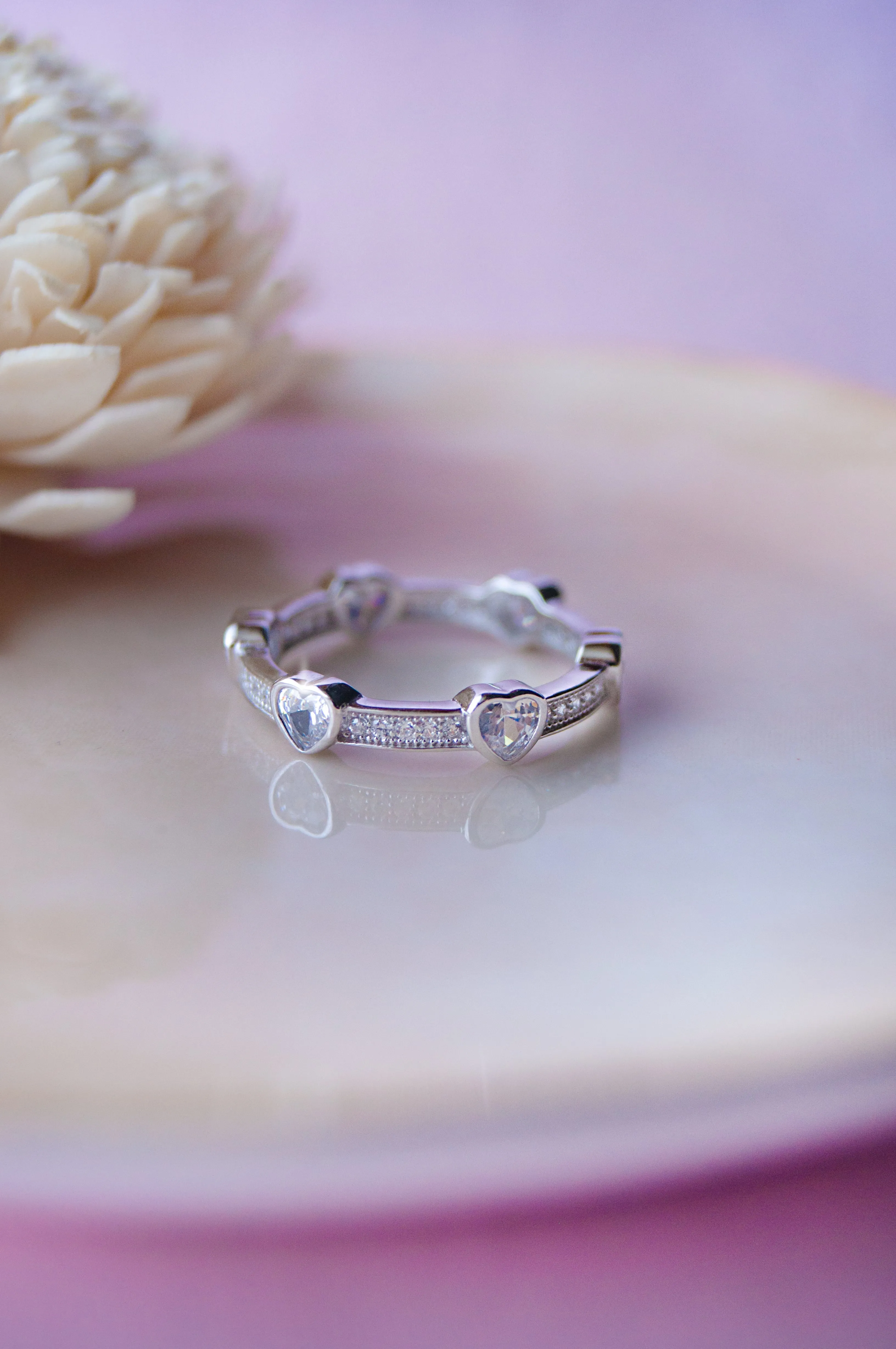 Forever Heart Sterling Silver Ring