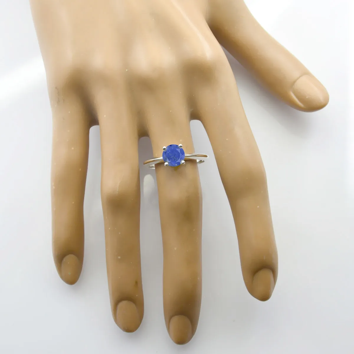 Gorgeous Gemstones Lapis Lazuli 925 Sterling Silver Ring Sister Gift