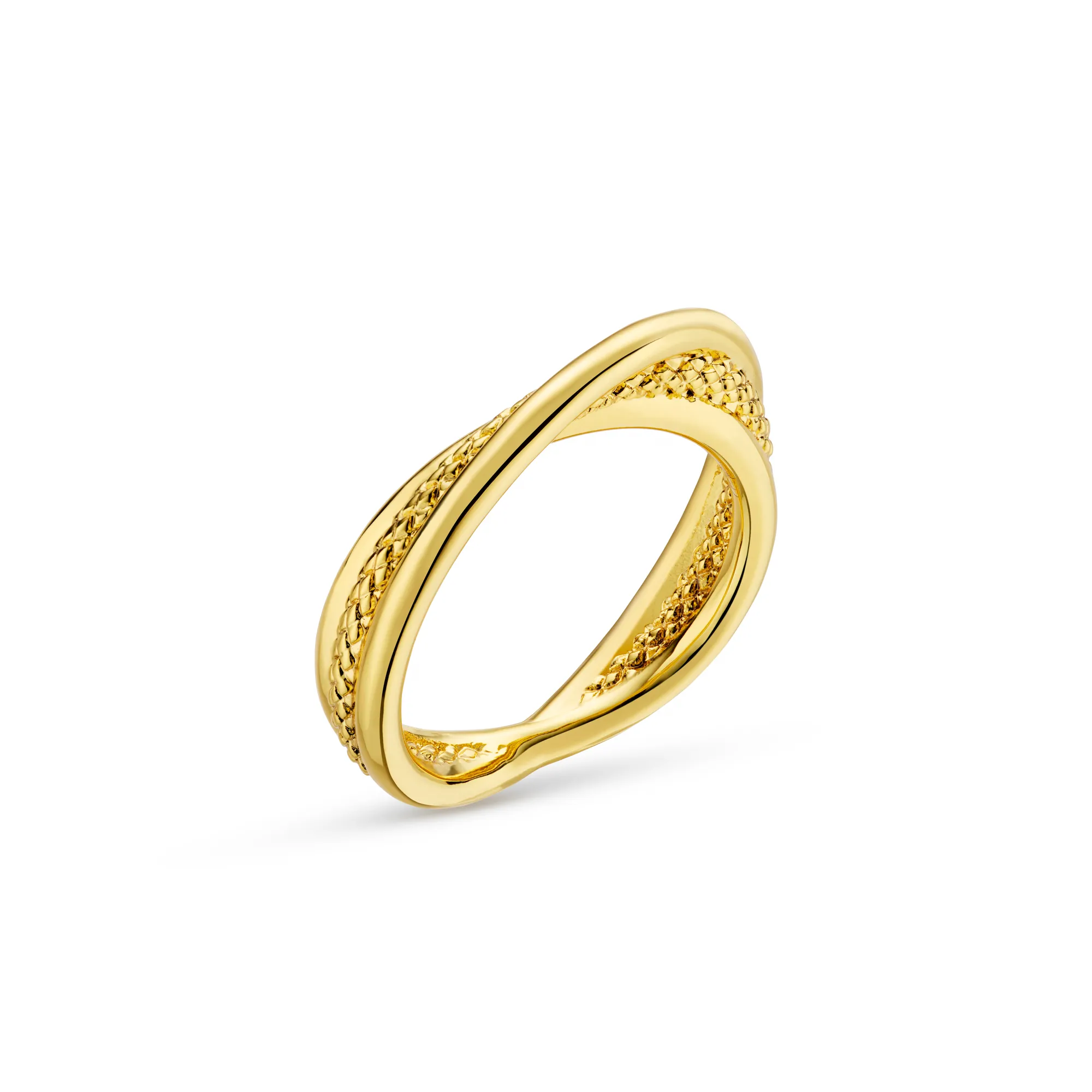 Interlocking Textured Ring