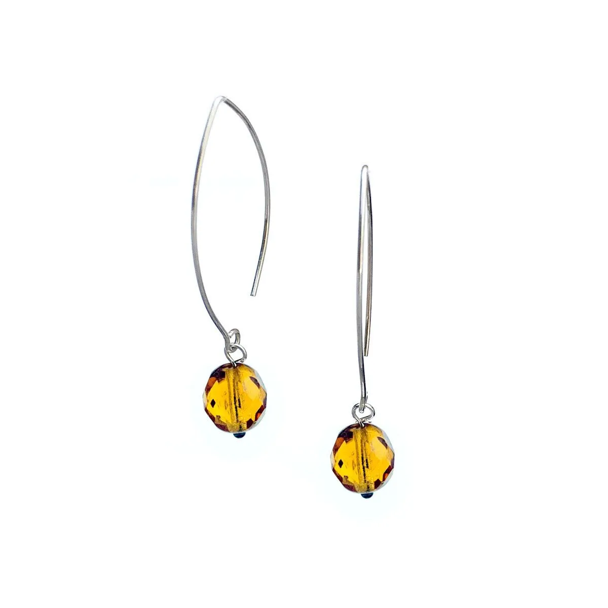 JANIS long sterling crystal earrings