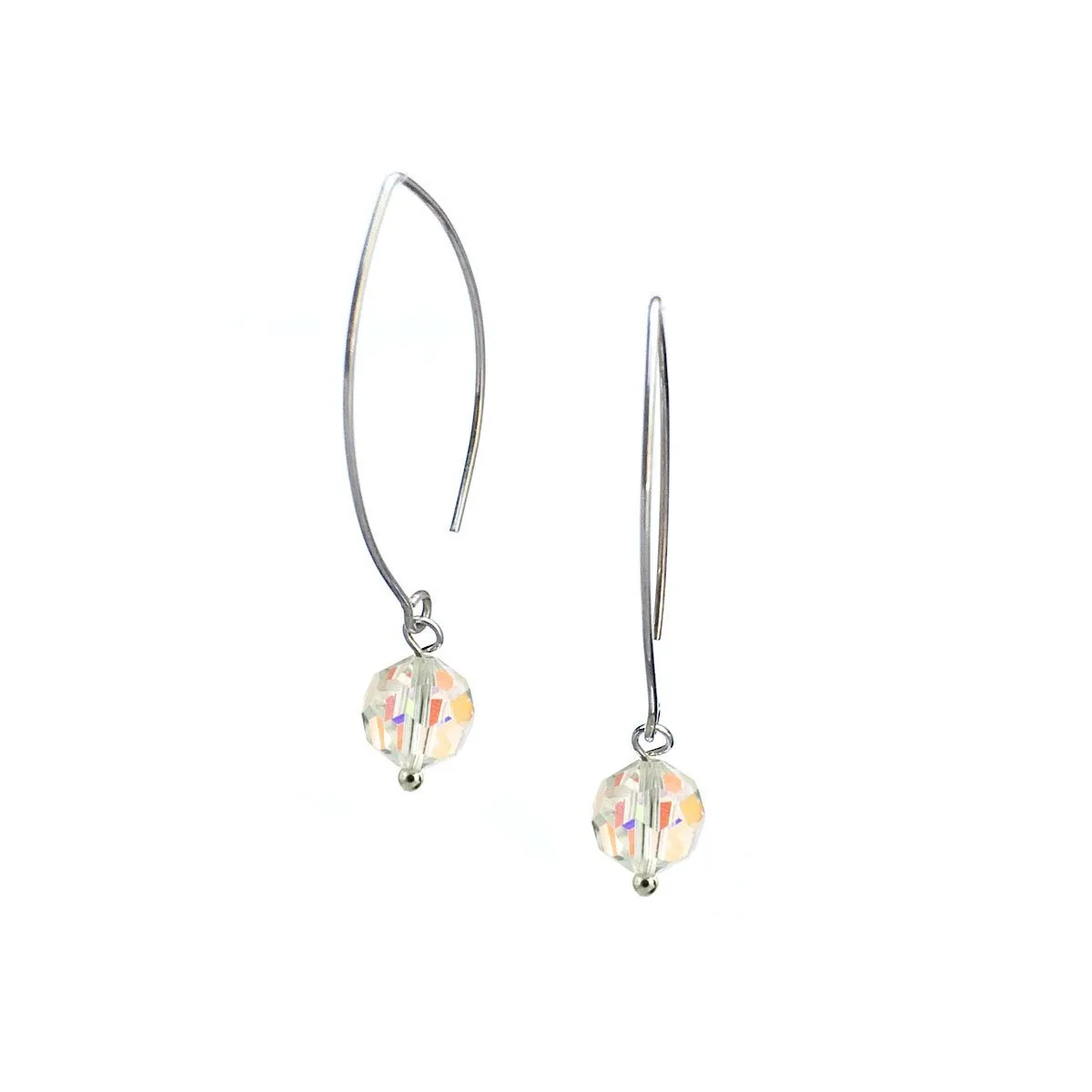 JANIS long sterling crystal earrings