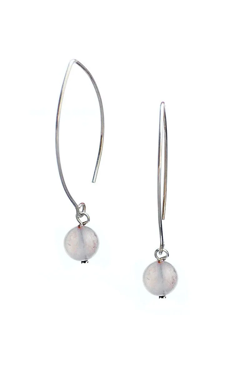 JANIS long sterling crystal earrings