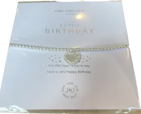 Joma Jewellery Silver A Little 'Birthday' Bracelet One Size