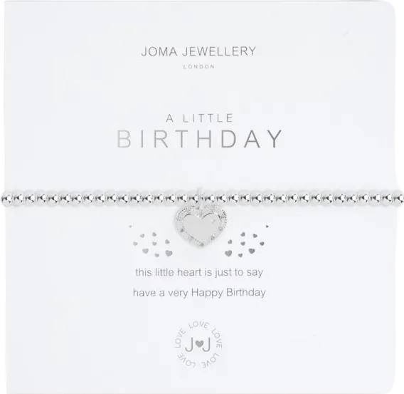 Joma Jewellery Silver A Little 'Birthday' Bracelet One Size