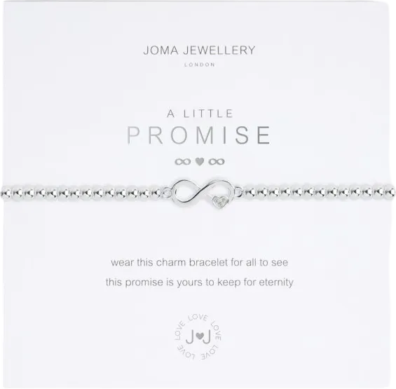 Joma Jewellery Silver A Little 'Promise' Bracelet One Size