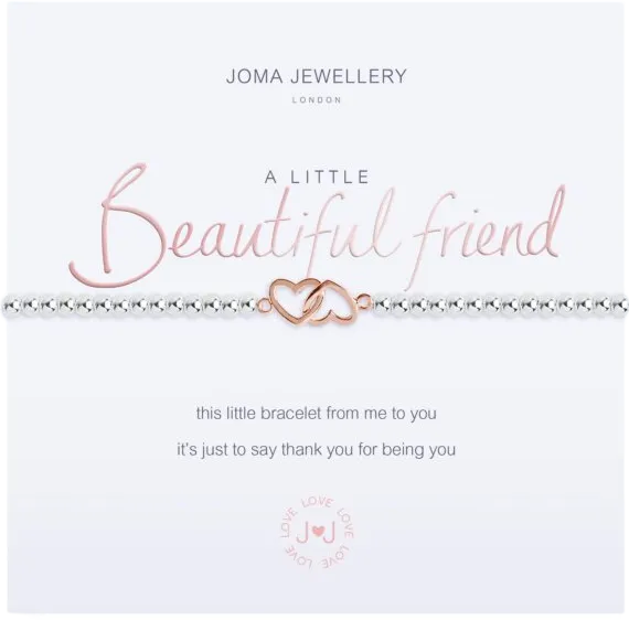 Joma Jewellery Silver / Rose Gold A Little 'Beautiful Friend' Bracelet One Size