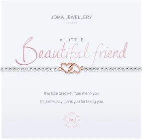 Joma Jewellery Silver / Rose Gold A Little 'Beautiful Friend' Bracelet One Size