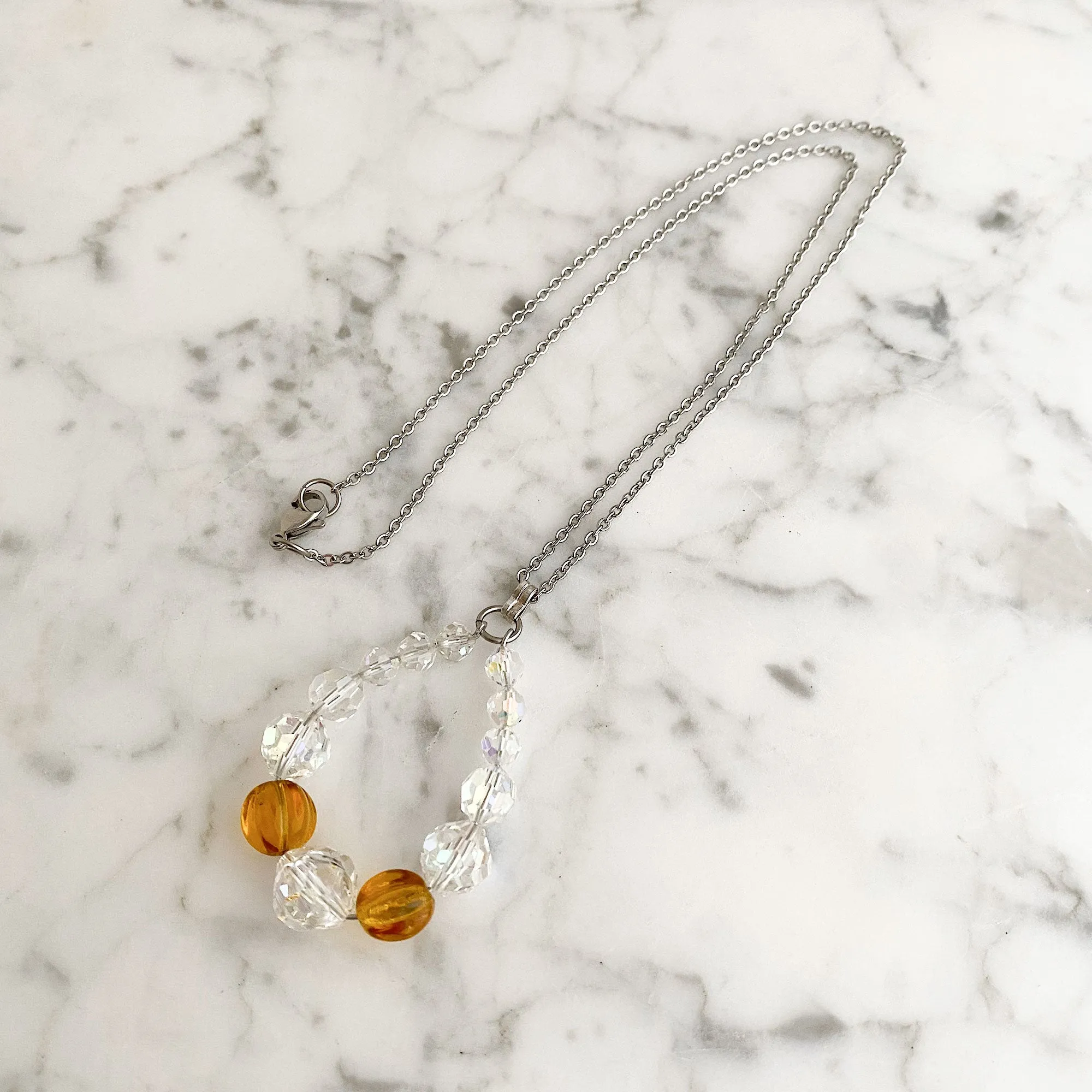 KADEN topaz crystal pendant necklace