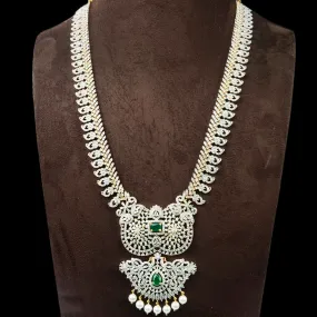 Ladies Long American Diamond Necklace Set By Asp Fashion Jewellery