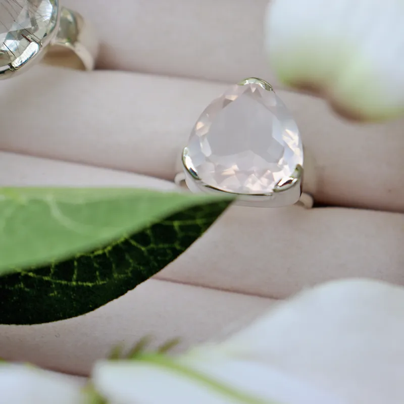 Maan Rose Quartz Bohemian Ring