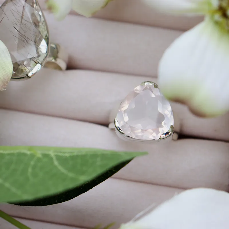 Maan Rose Quartz Bohemian Ring