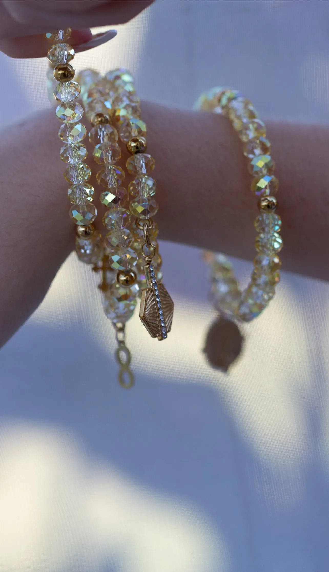 Maisy Swarovski Crystal Bracelet Stack