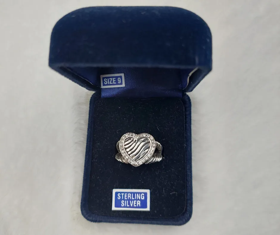 Montana Silver - Zebra Heart Ring