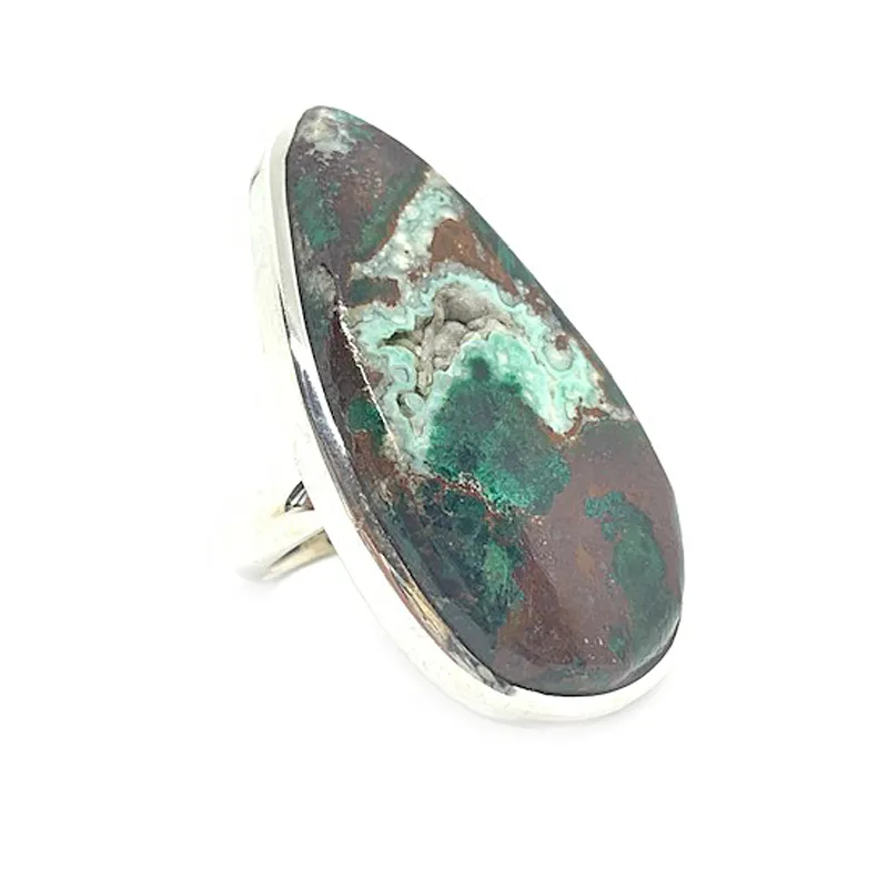 Montie Chrysocolla Statement Ring - A