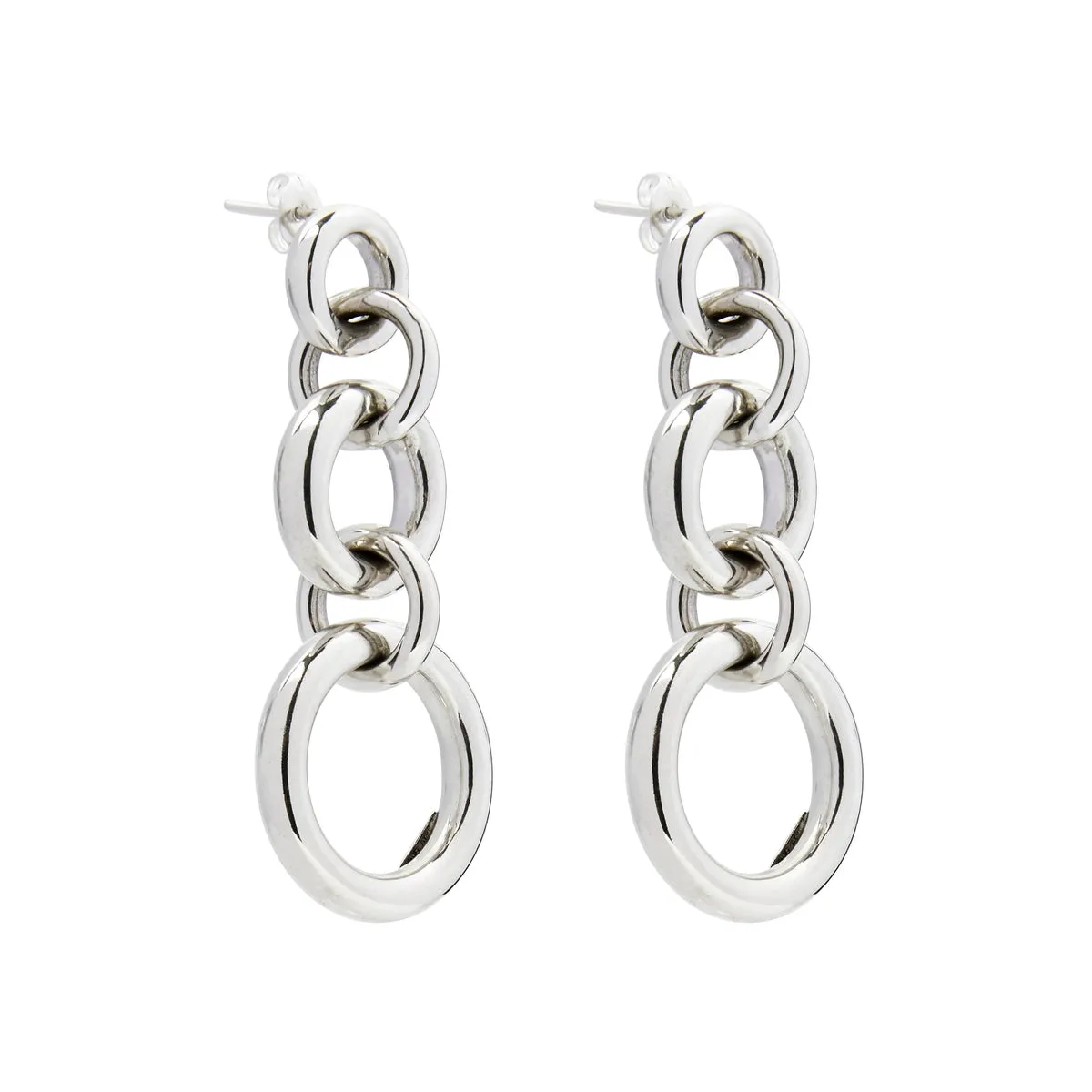 Najo Bolder Drop Silver Earring