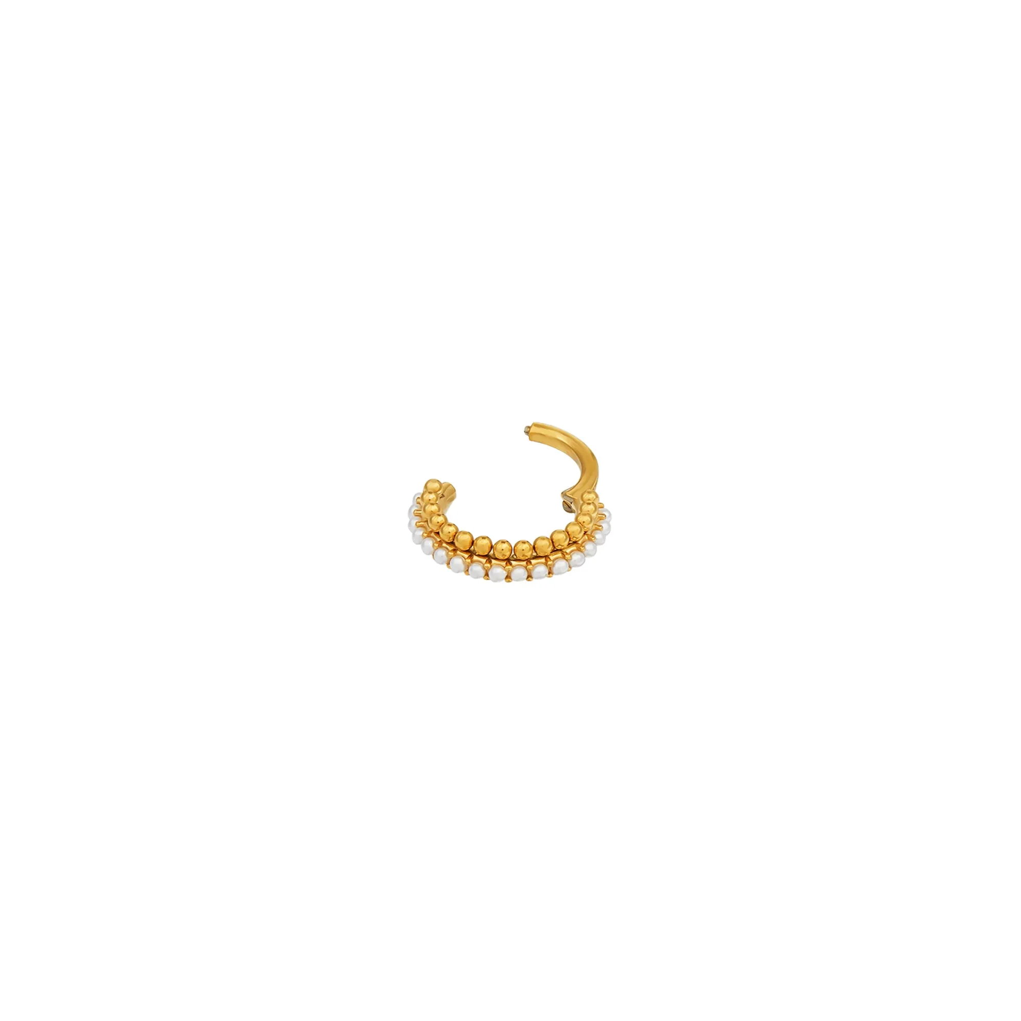 Pearl & Bobble Clicker Hoop 8mm