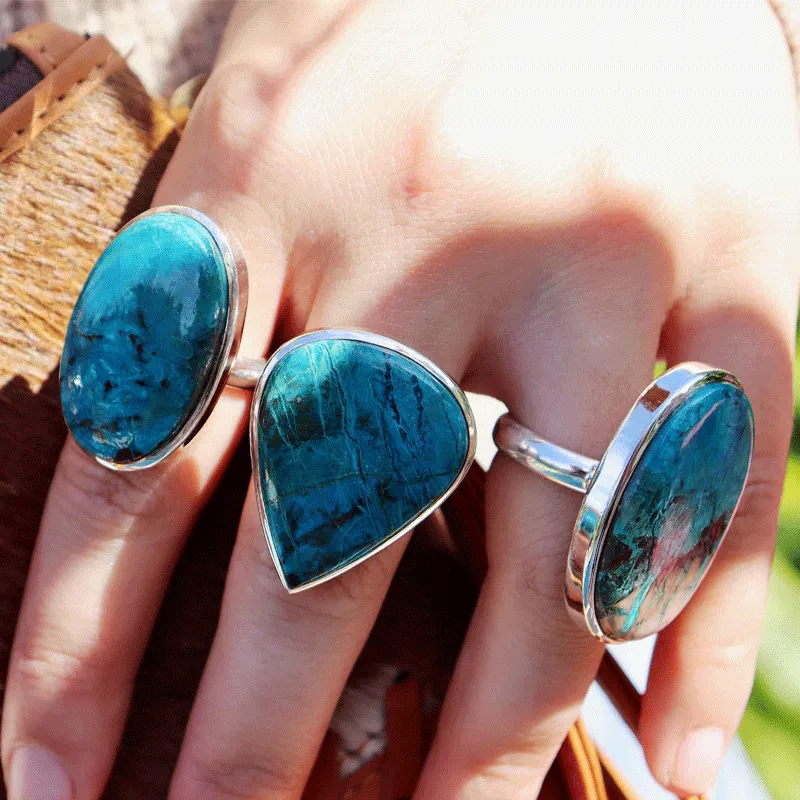 Percy Shattuckite Teardrop Ring H