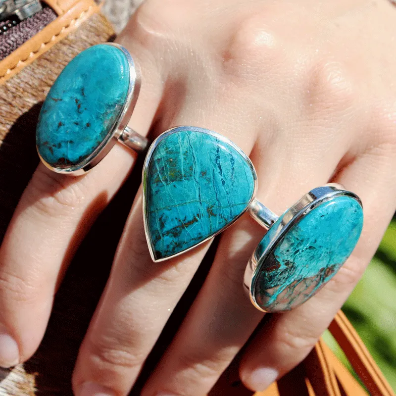 Percy Shattuckite Teardrop Ring H