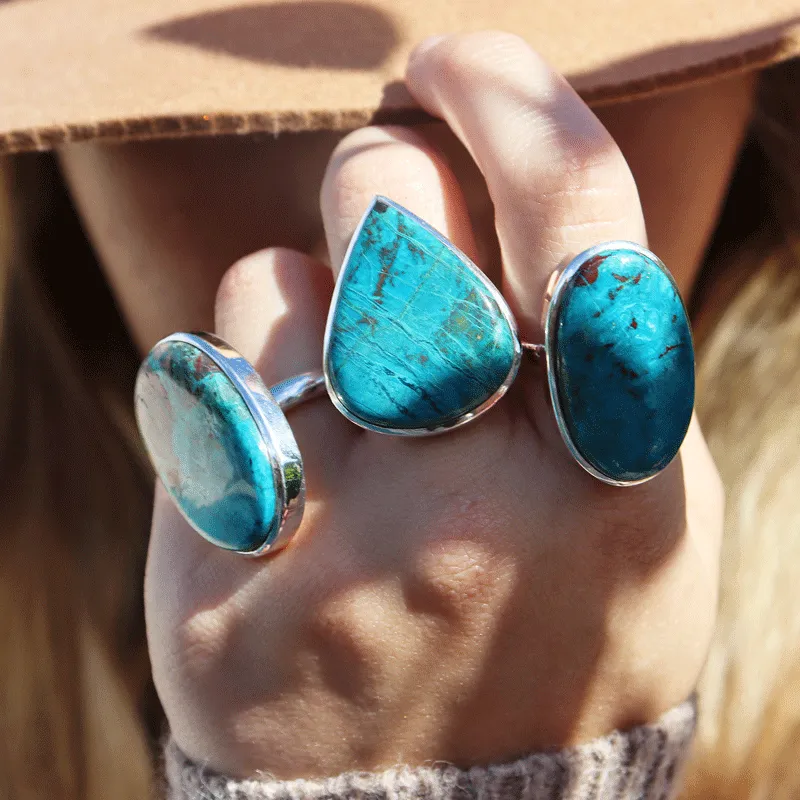 Percy Shattuckite Teardrop Ring H