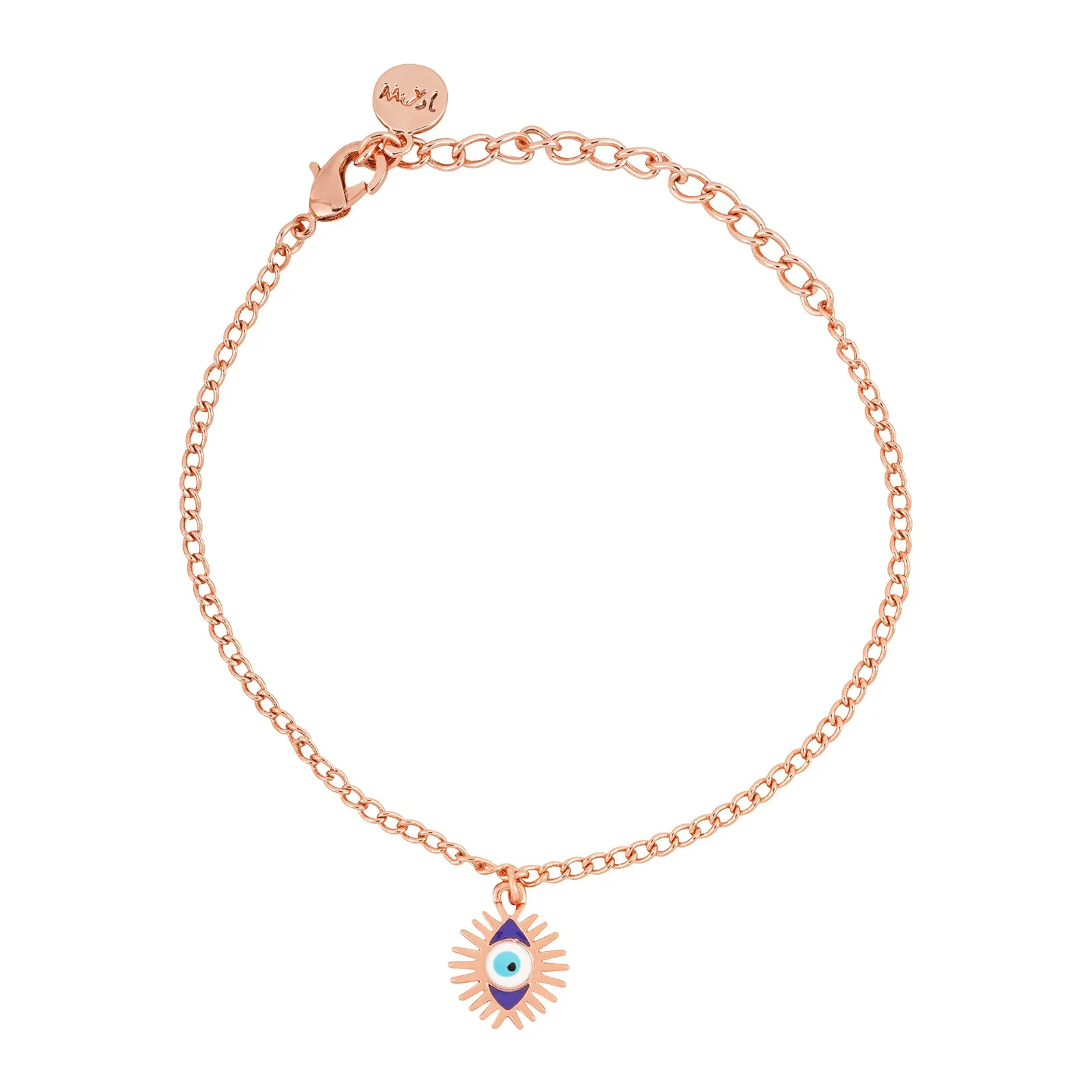 Power Of Eye Rose Gold Bracelet Charm