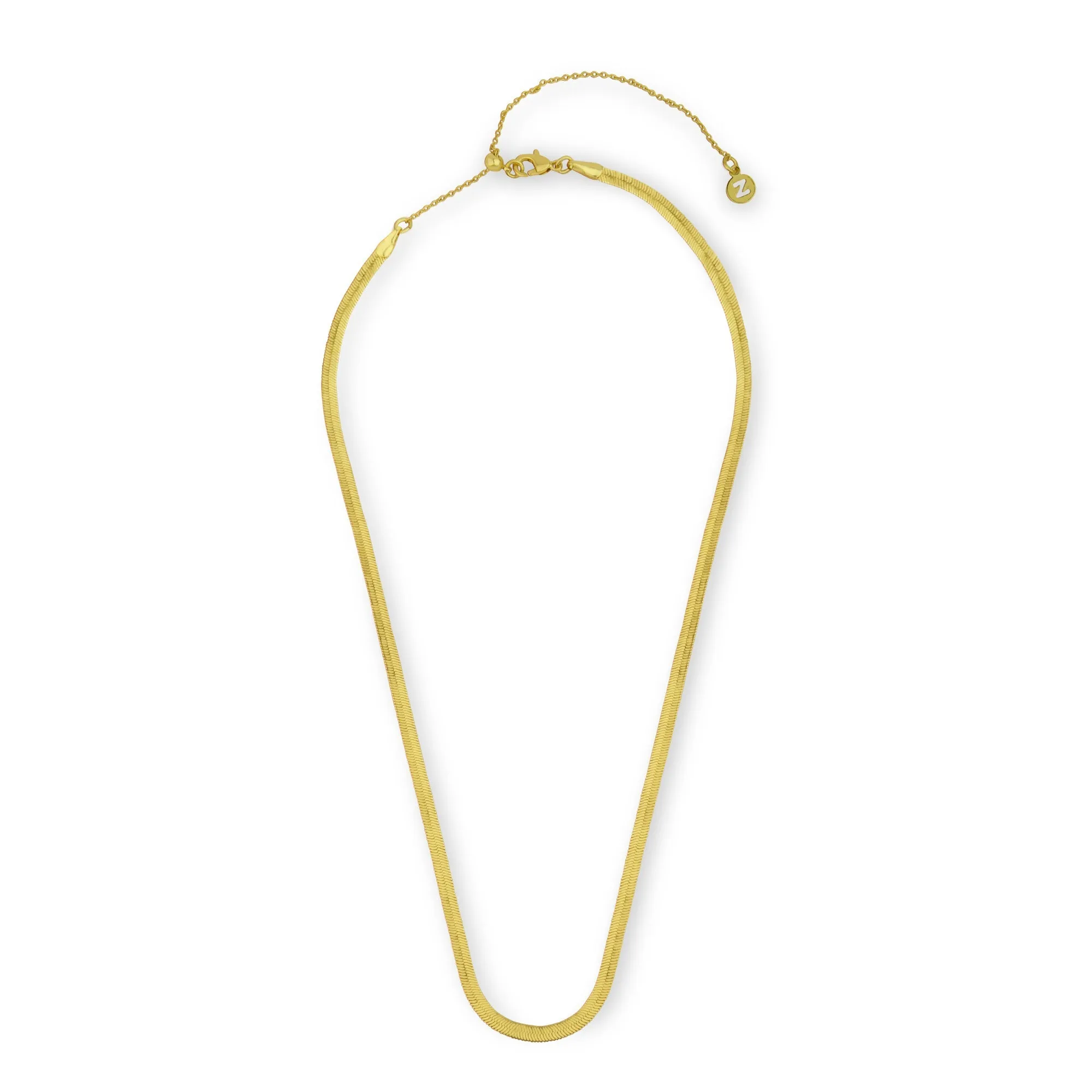 Real Gold Plated Z Omega Necklace