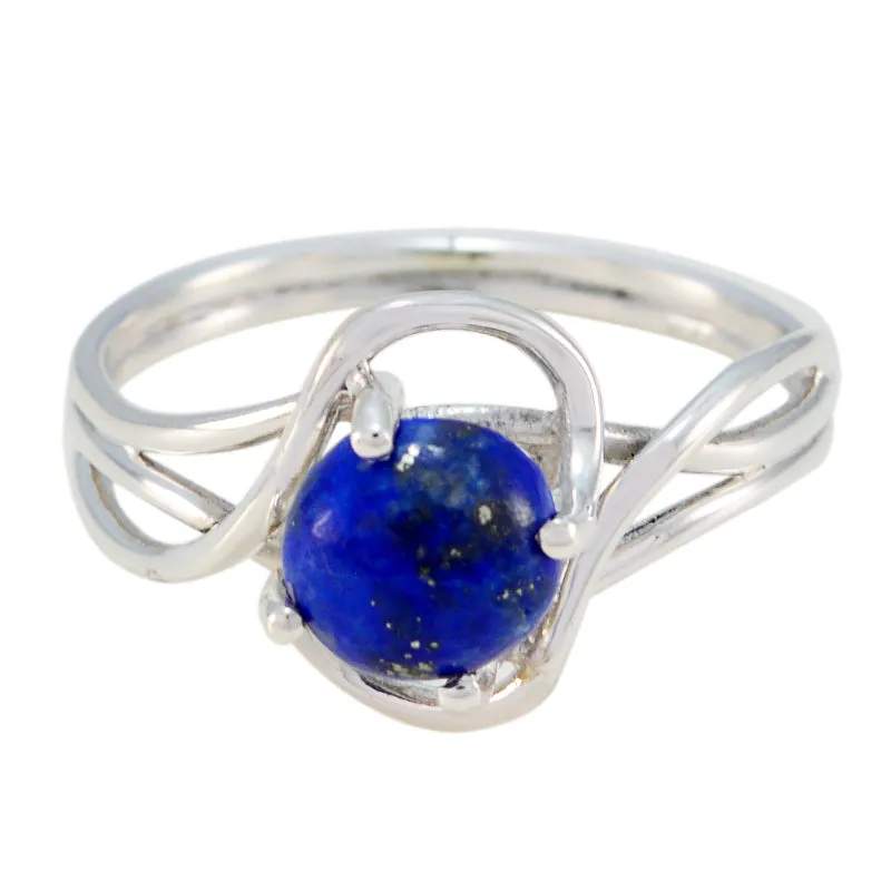 Riyo Fair Gem Lapis Lazuli Sterling Silver Ring Silver Spoon Jewelry