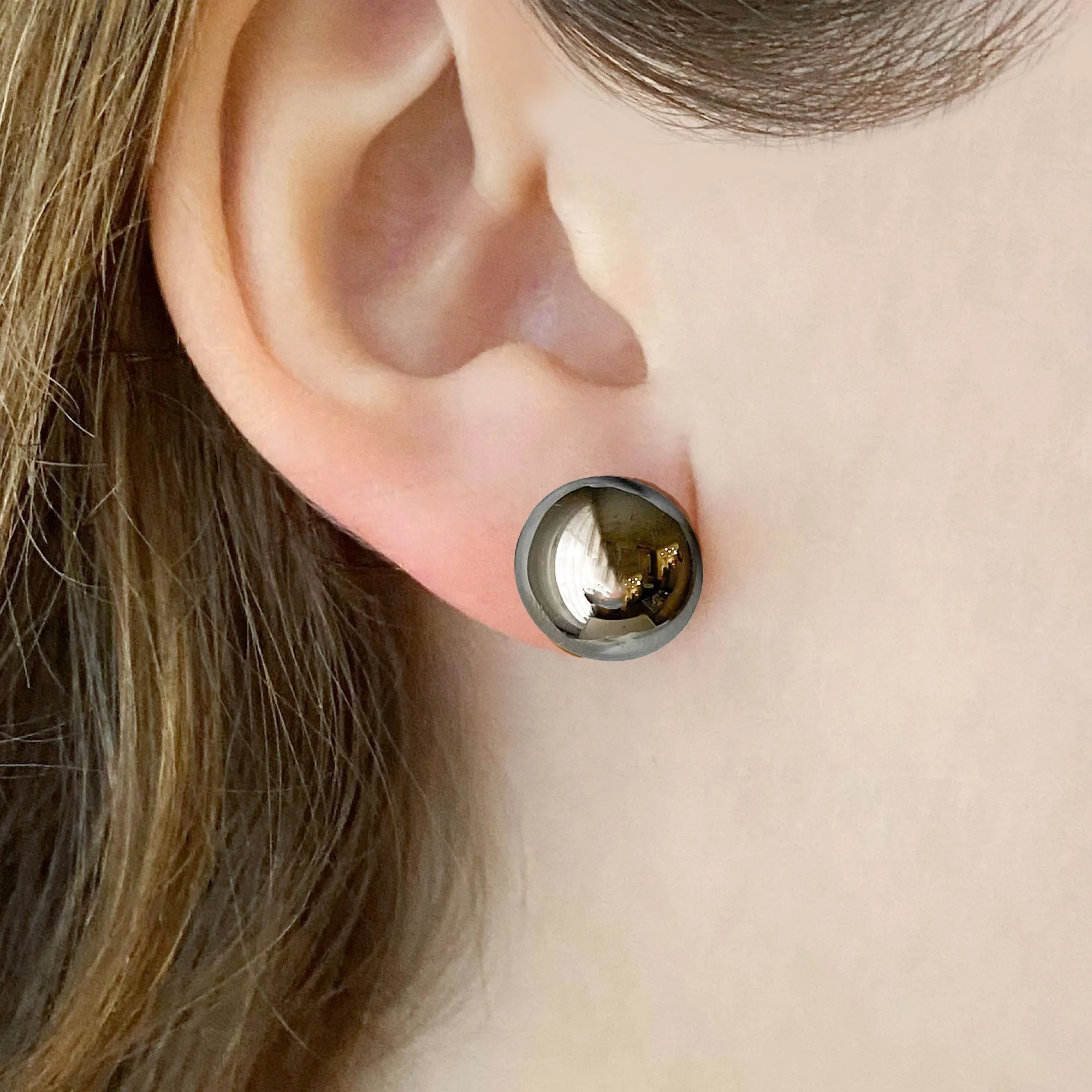 RONA dome hematite studs