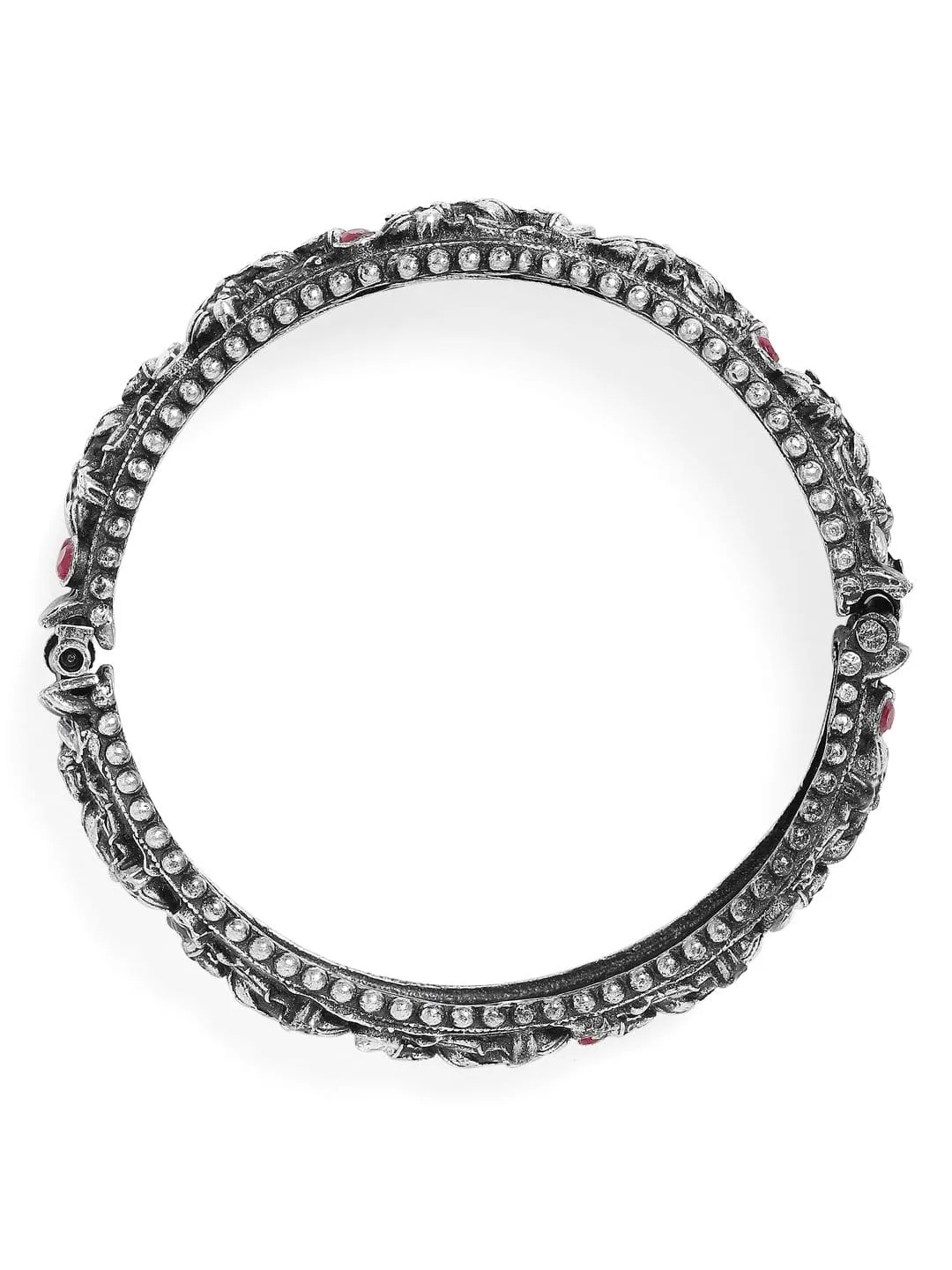 Rubans Oxidised Filigree Silver Plated Handcrafted Durga Bracelet