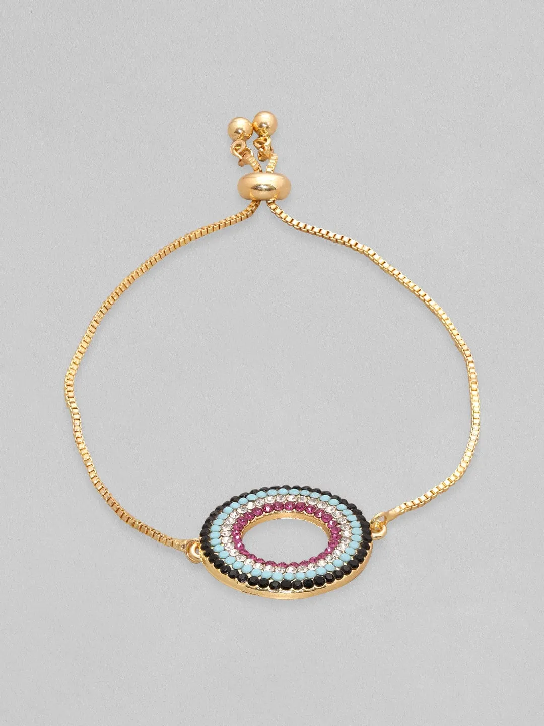 Rubans Voguish Circle Of Life Multicolor Adjustable Bracelet