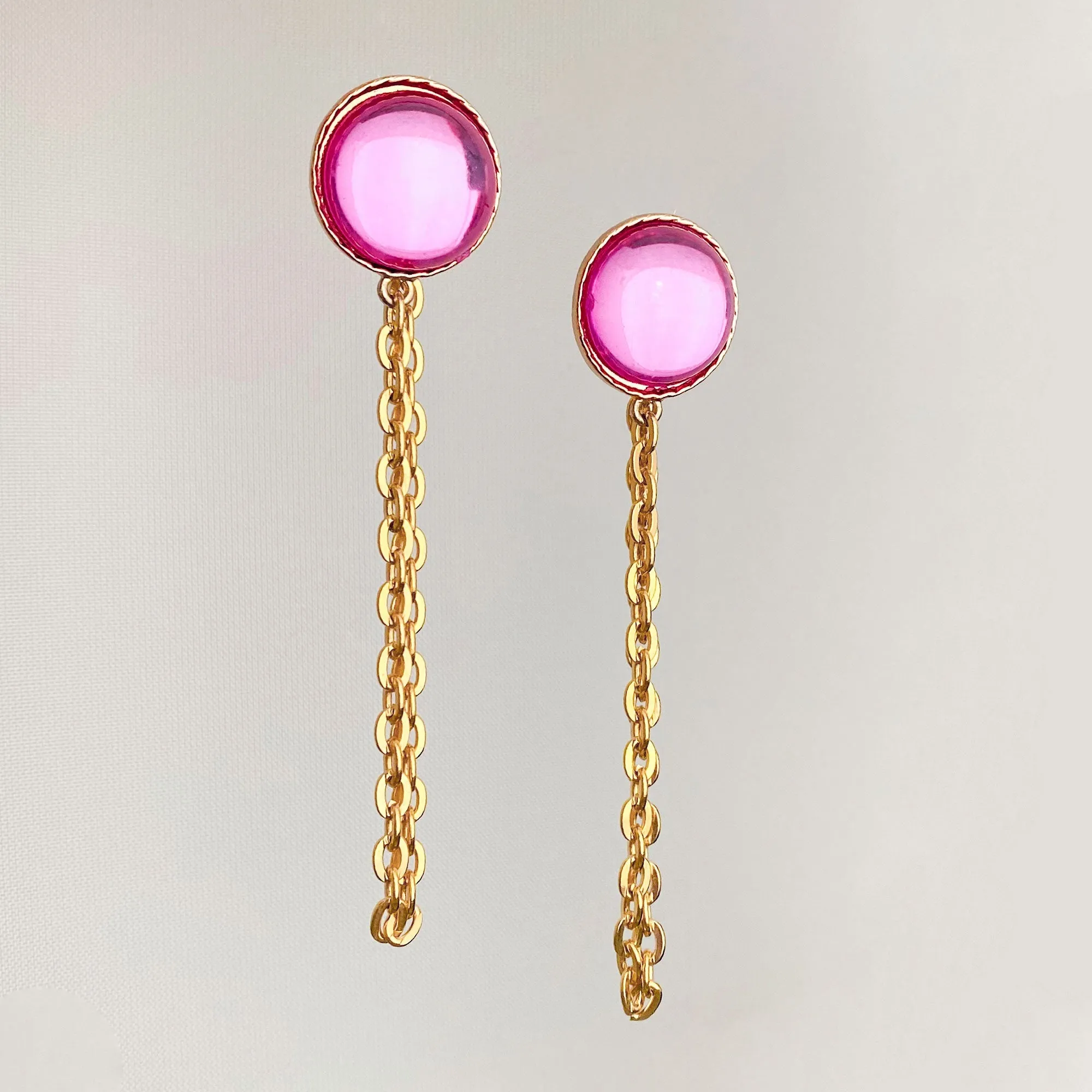 SHEA Gold Chain Jacket Earrings