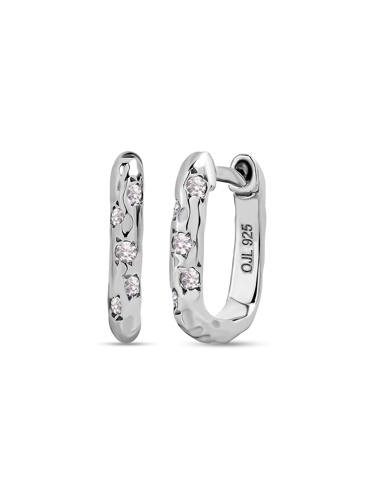 Silver Huggie Earrings For Women