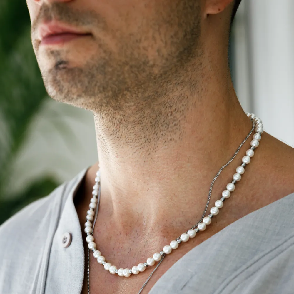 Silver Pearl Chain (6MM)