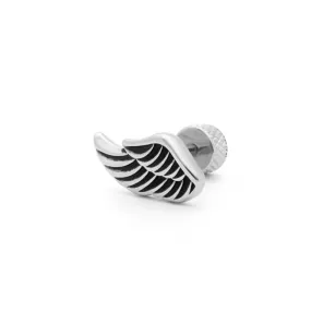 Stainless Steel Wing Fake Plug Earring