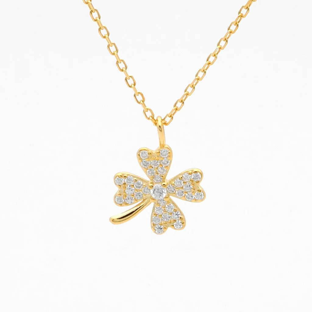 Sterling Silver Four-Leaf Clover Necklace