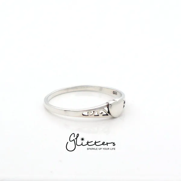 Sterling Silver Heart Women's Rings