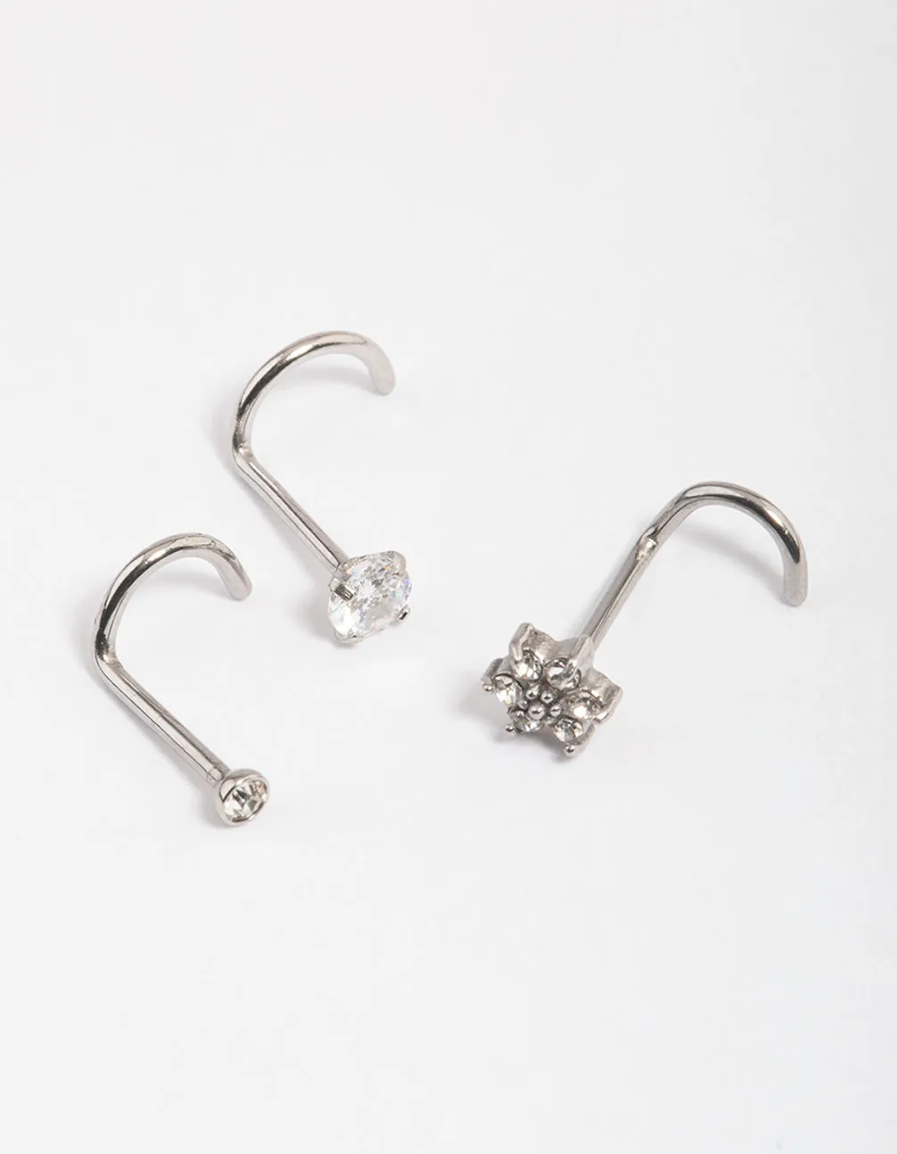 Surgical Steel Flower Nose Pack