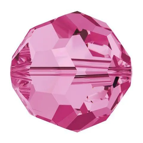 Swarovski 8mm Round - Rose (10 Pack)