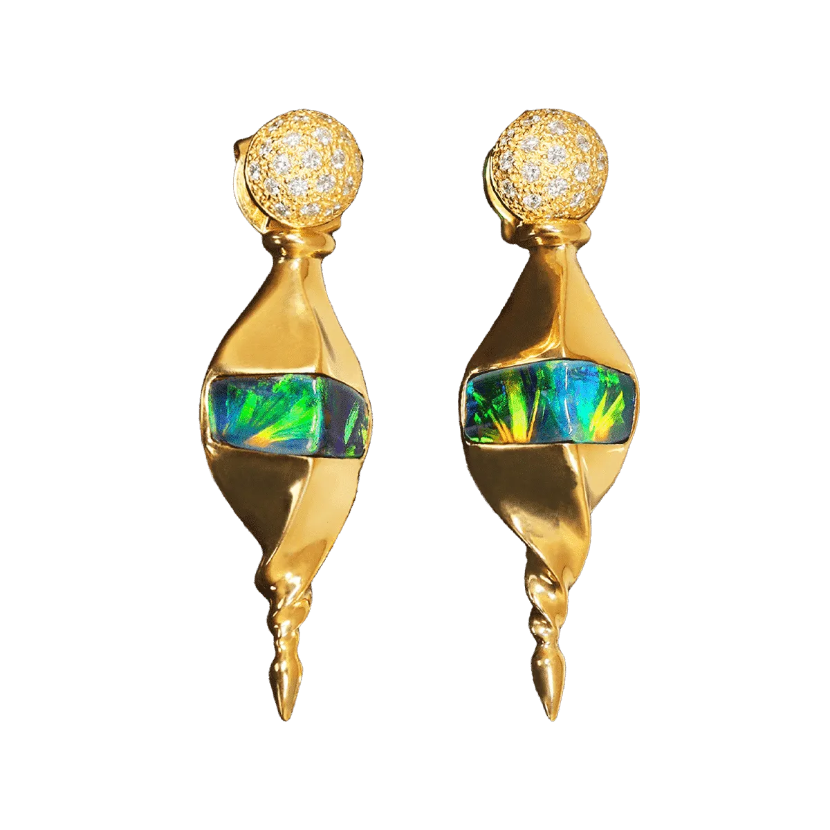 Today Tonight Opal & Diamond Earrings