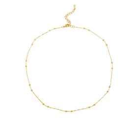 Twin Ball Chain Necklace - Gold