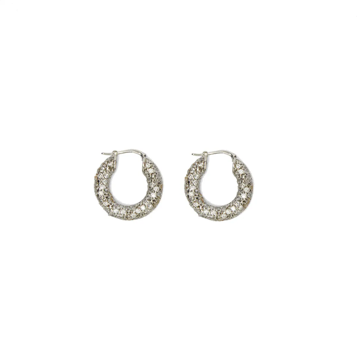 Vivid Earrings, Silver